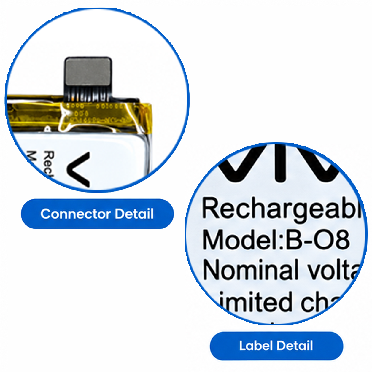 Original Vivo Y72 5G (V2041) Battery B-O8 – 5000mAh - Image 3