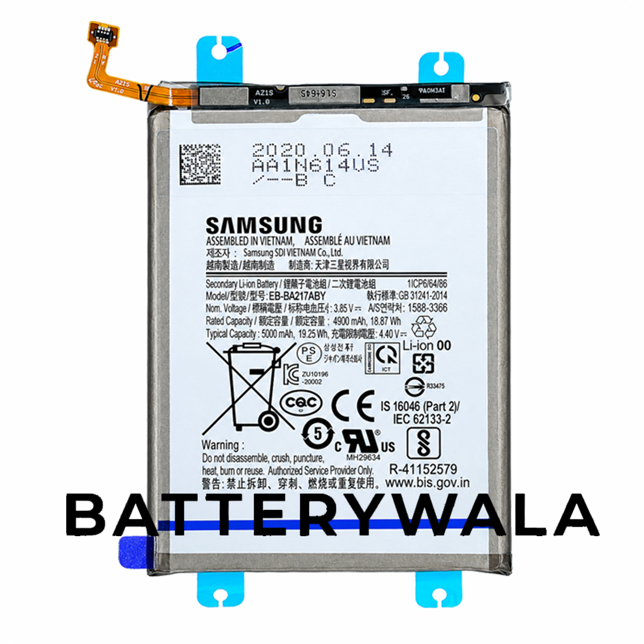 Original Samsung Galaxy A13 4G / M12 / A04s / A02 / A21s / A12 / A12s Battery EB-BA217ABY – 5000mAh