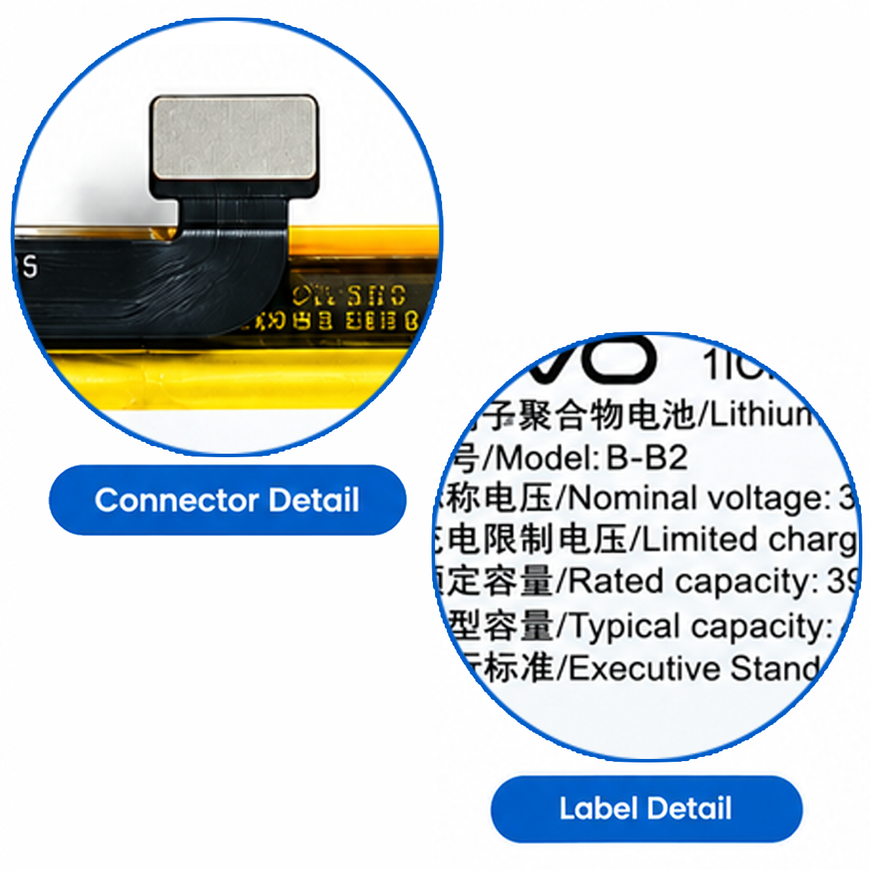 Vivo Y69 Battery B-B2 – 3000mAh Original Replacement Battery - Image 2