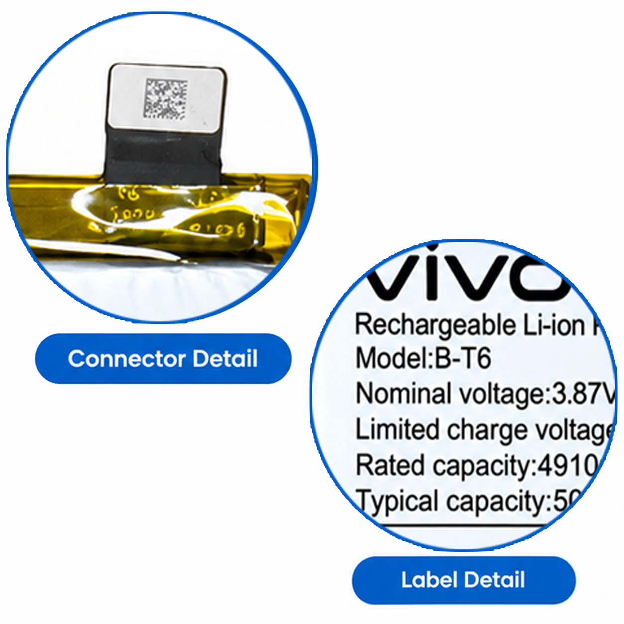 Vivo T1 5G Battery B-T6 – 5000mAh Original Replacement Battery - Image 2
