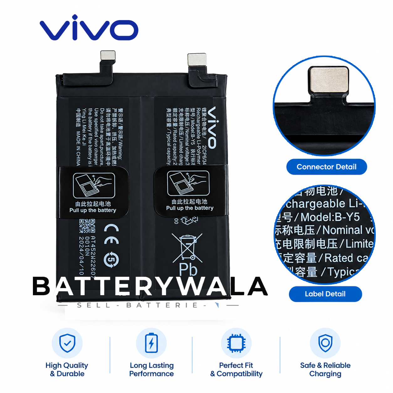 iQOO Neo 7 Pro 5G Battery B-Y5 – Powerful 5000mAh Original - Image 3