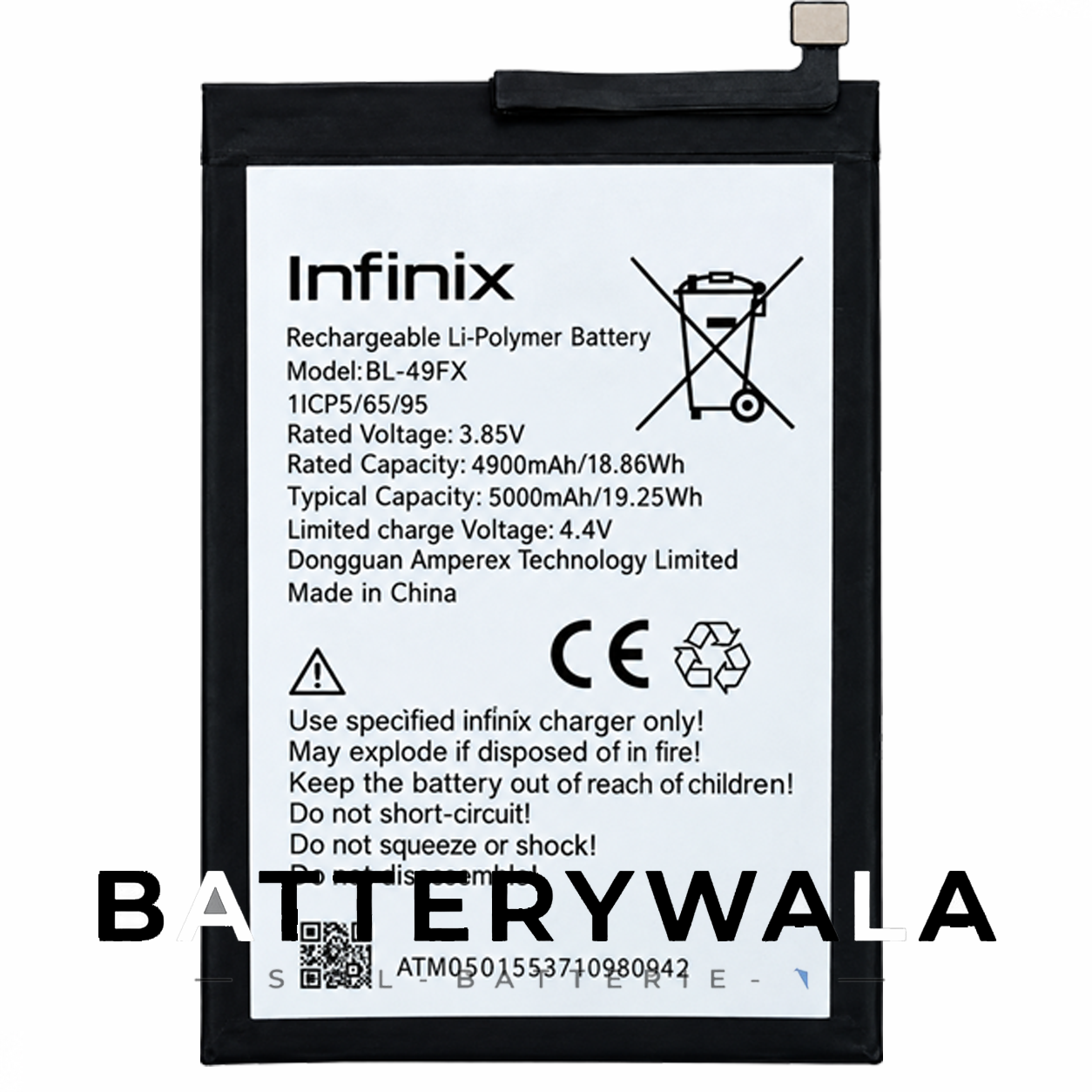 Infinix Hot 9 Pro Battery BL-49FX – Powerful 5000mAh
