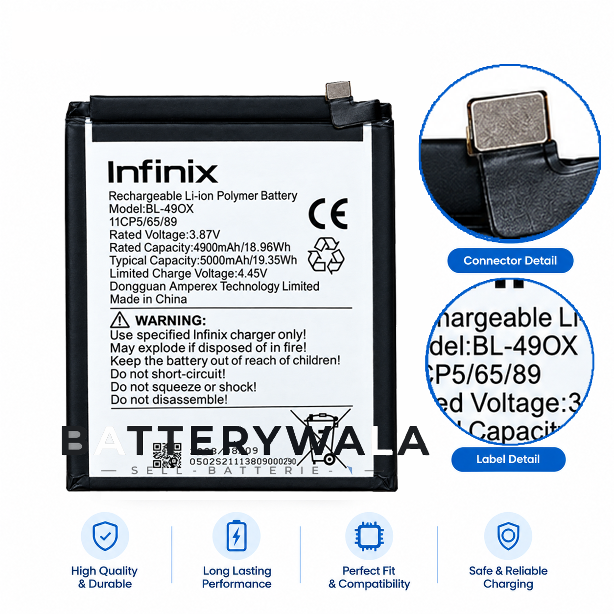 Infinix Note 40s Battery BL-49OX – Powerful 5000mAh - Image 3