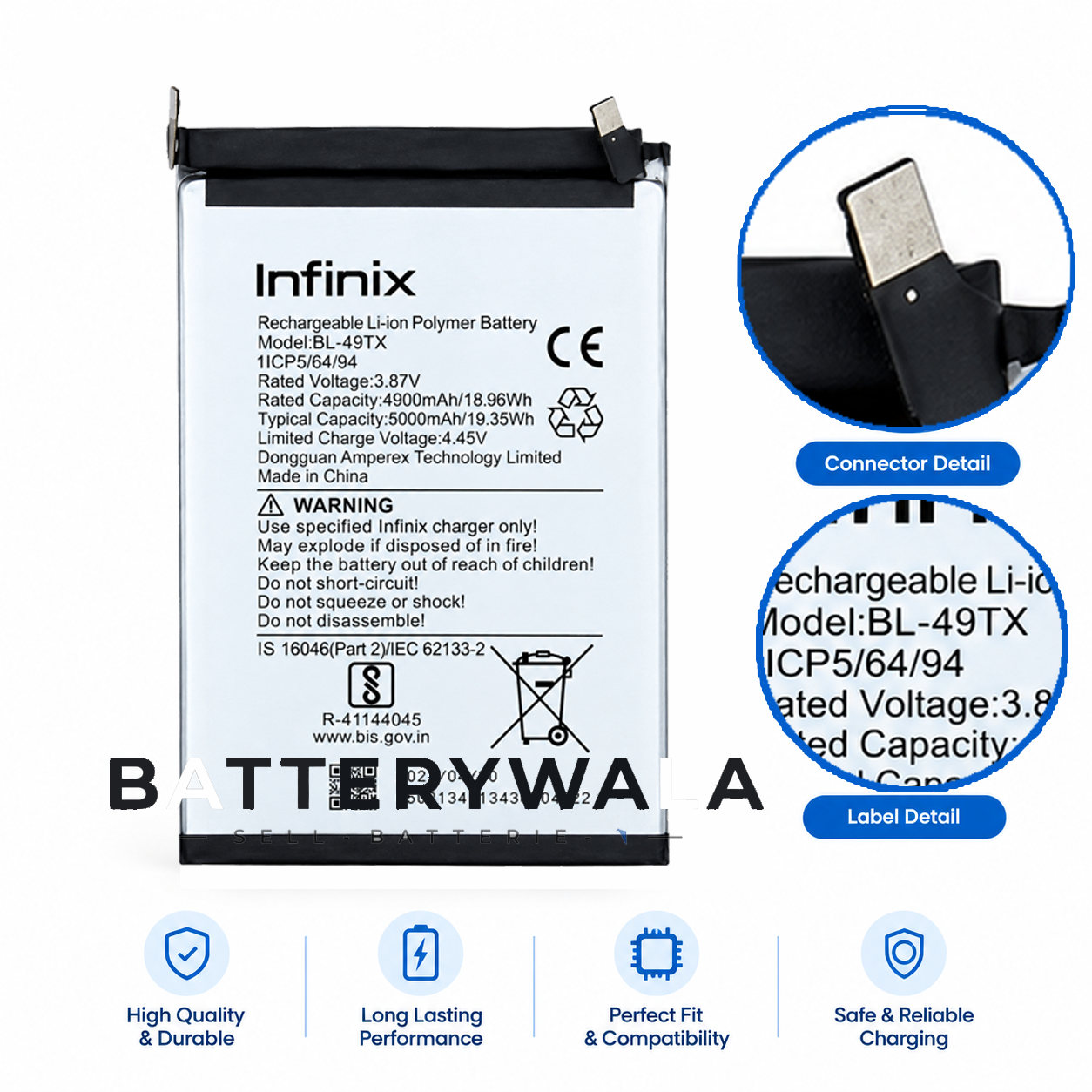 Infinix Note 30 5G Battery BL-49TX – Powerful 5000mAh - Image 3