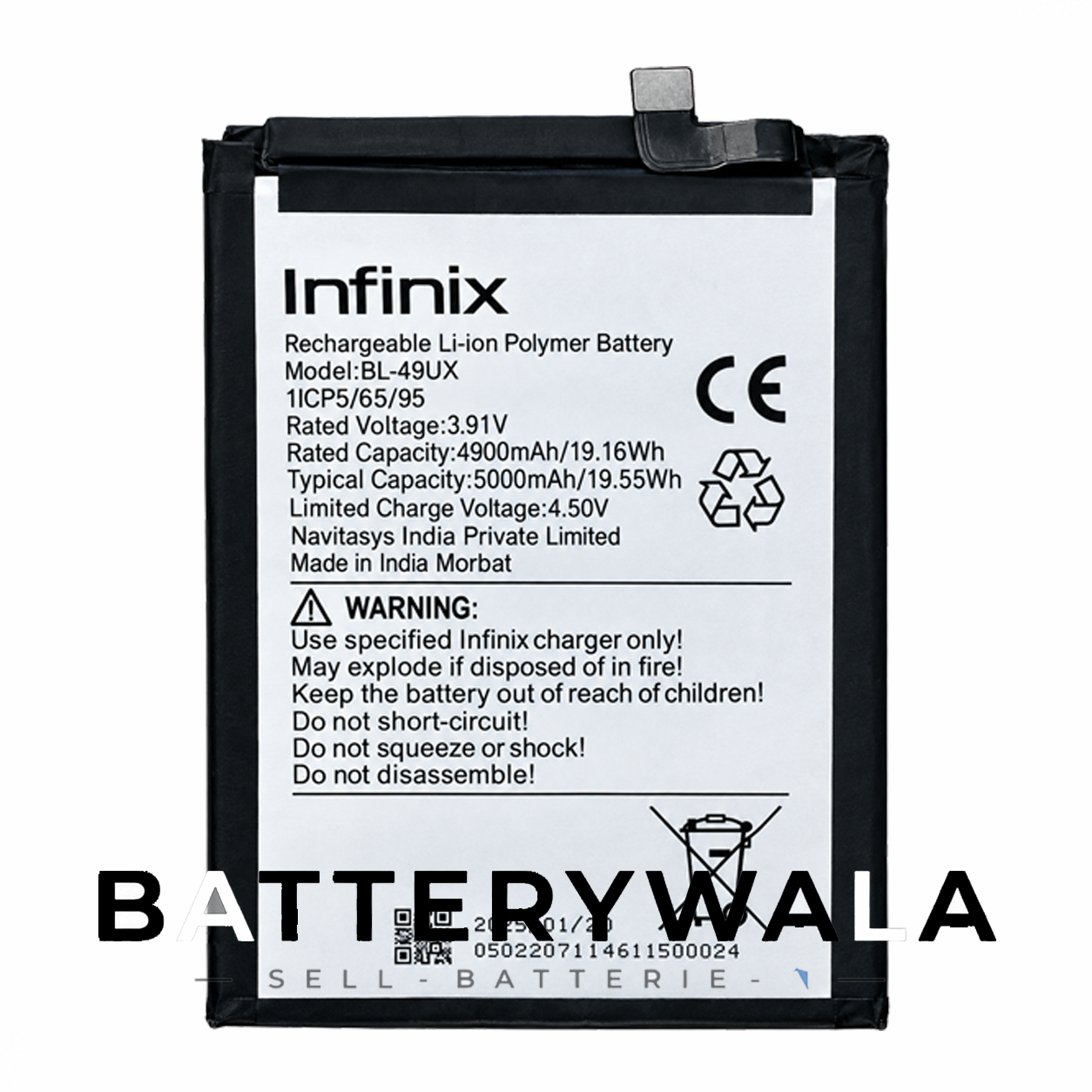 Infinix HOT 50 Pro+ Battery BL-49UX – Powerful 5000mAh