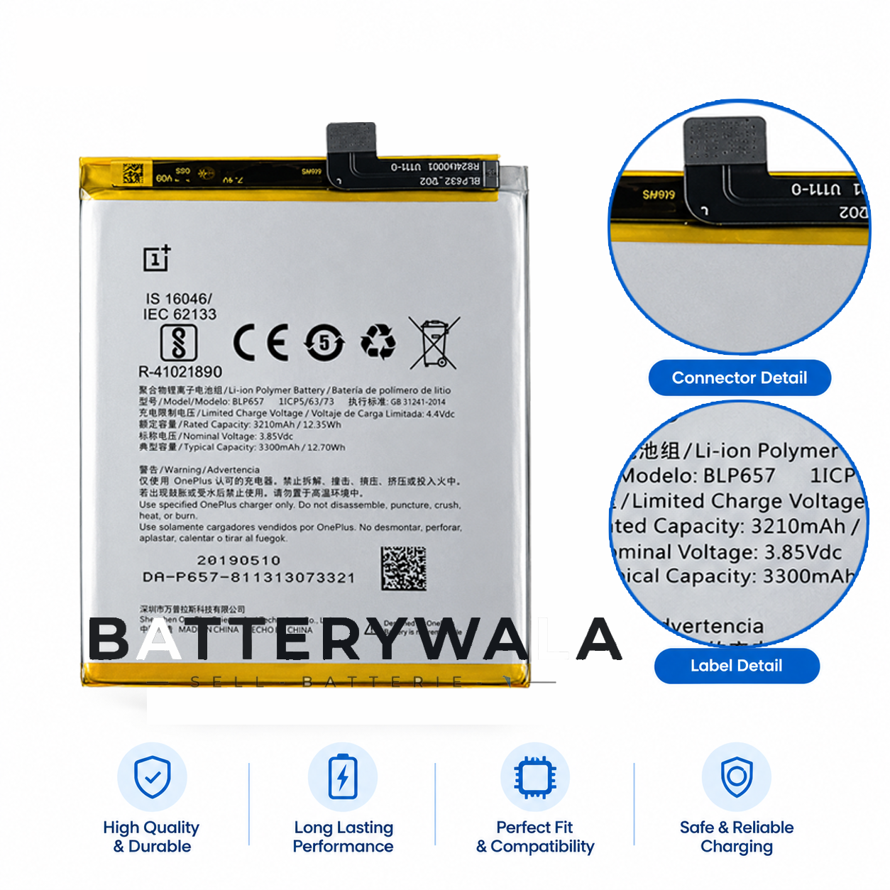 Original OnePlus 6 Battery BLP657 – 3300mAh - Image 3
