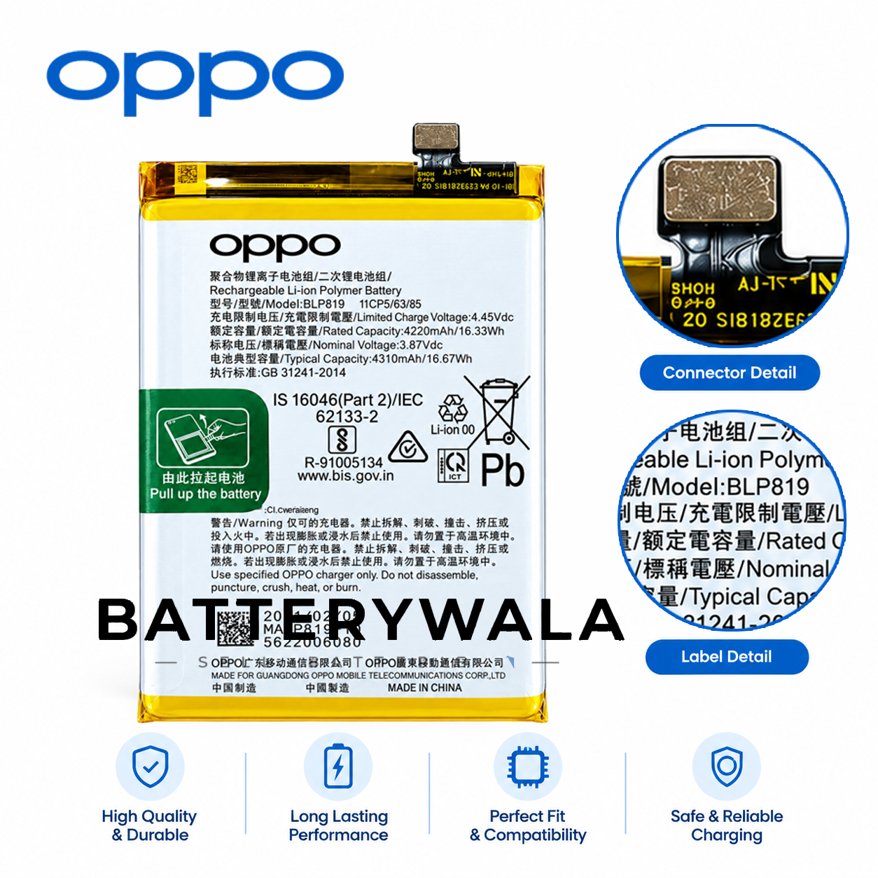 OPPO Reno 6 Battery – Powerful 4310mAh Original - Image 3