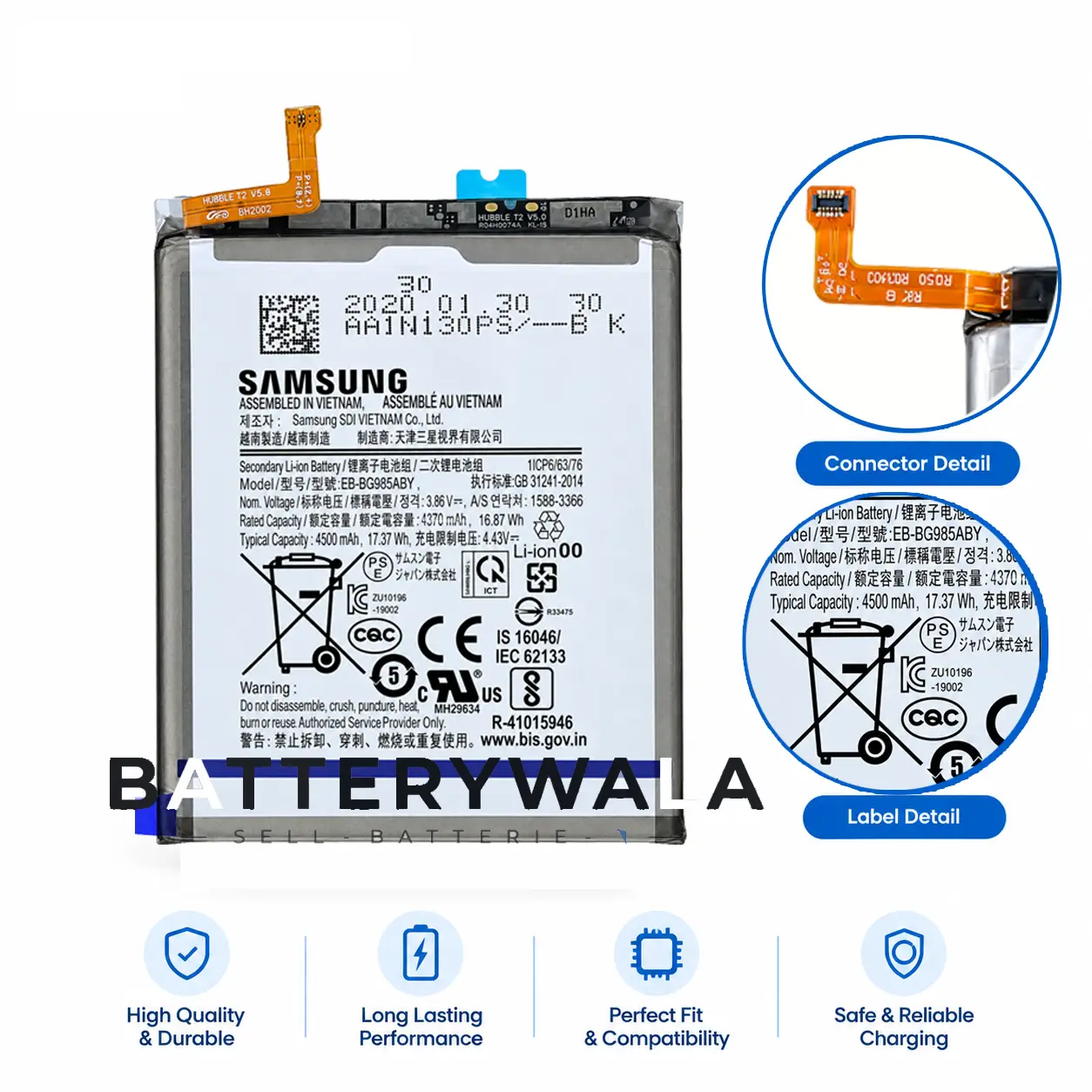 Samsung S20 Plus Battery EB-BG985ABY – 4500mAh Original - Image 3