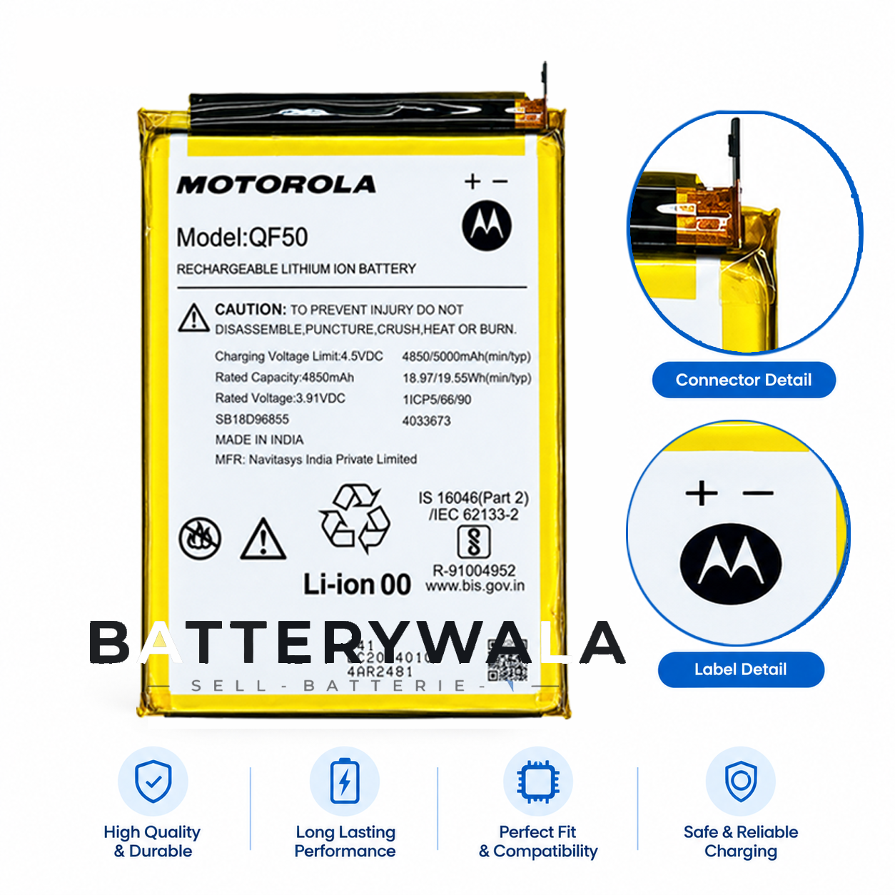 Moto G34 Battery QF50 – Powerful 5000mAh Original - Image 3