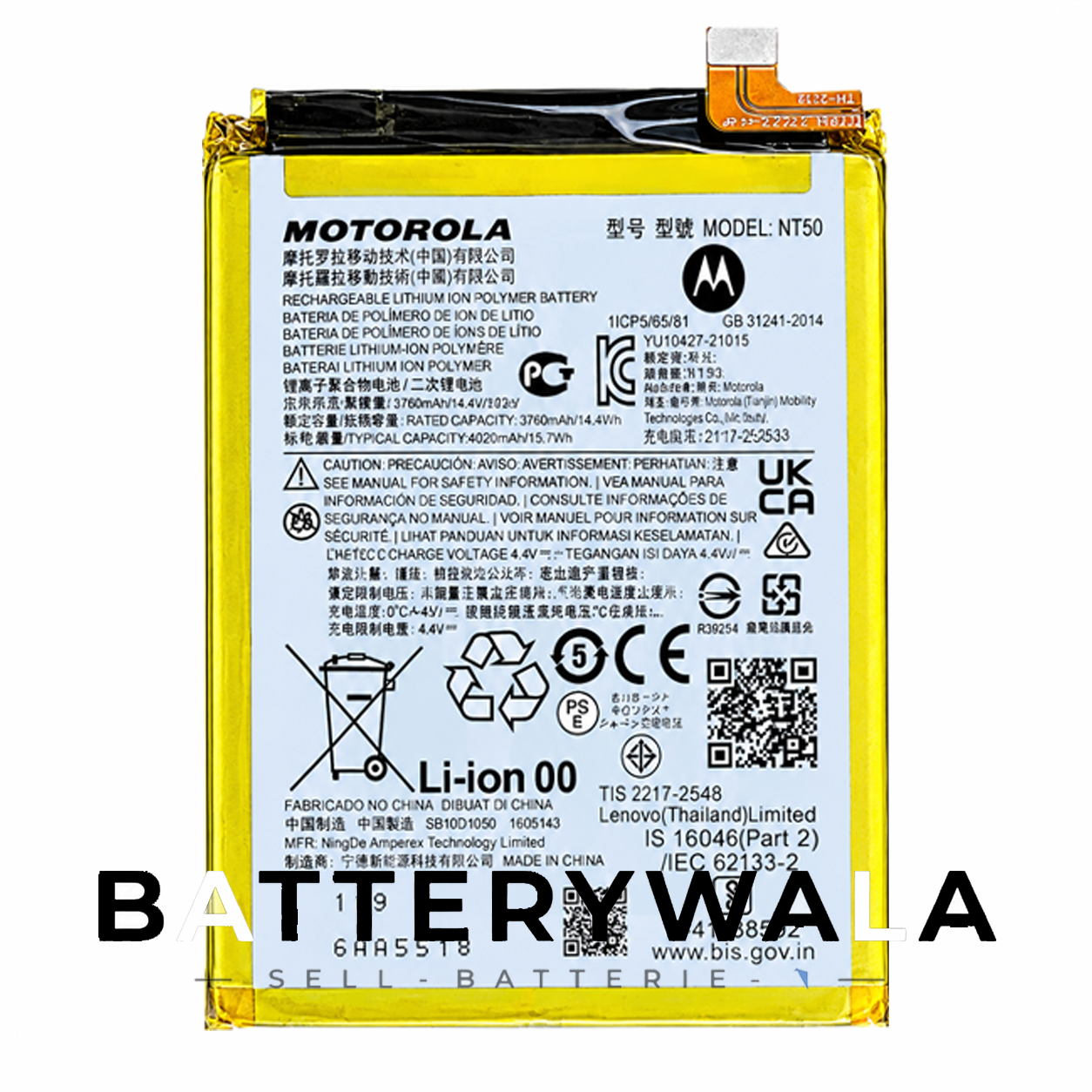 Motorola Edge 20 Fusion 5G Battery NT50 – Powerful 5000mAh Original