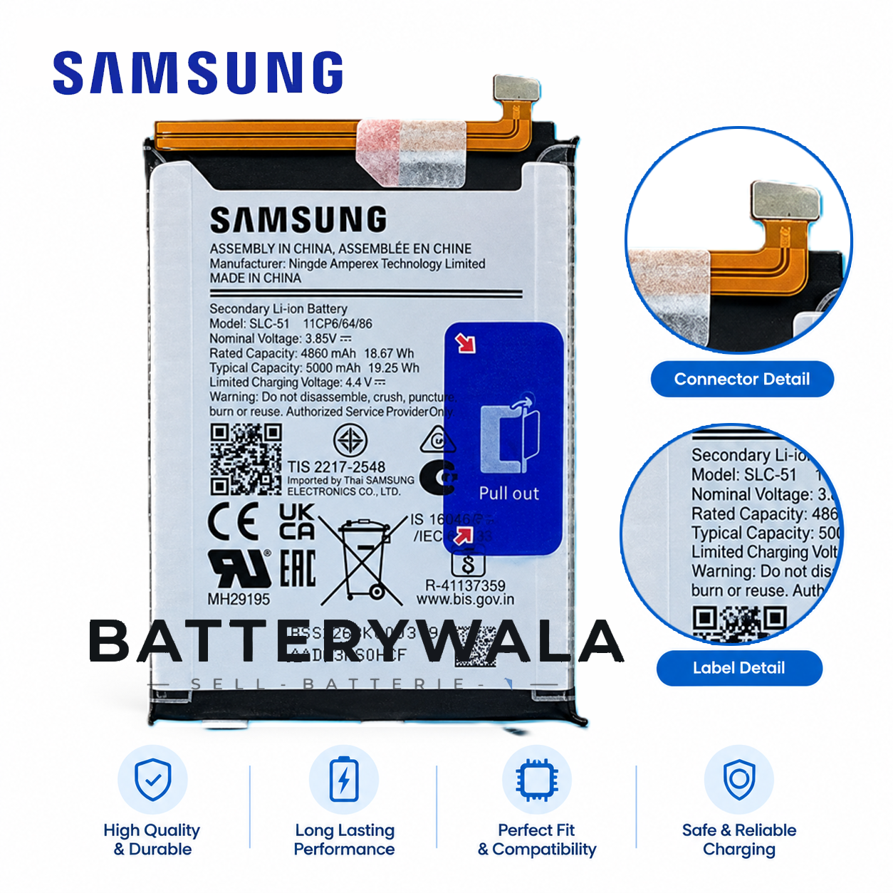 Samsung Galaxy A05s Battery SLC-51 – 100% Original 5000mAh Powerful - Image 3